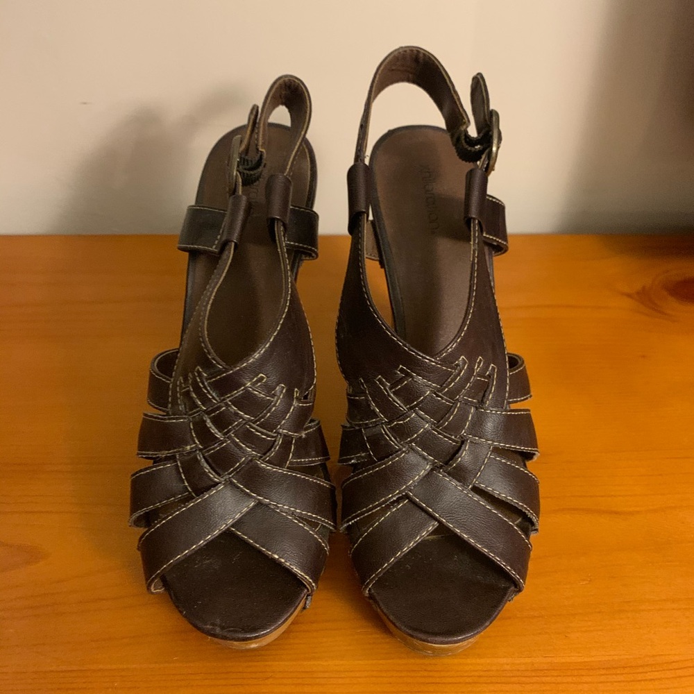 2 for $20 Dark brown Xhiliration Sandals